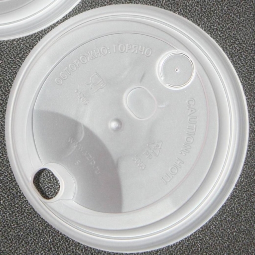 Крышка тип А без заглушки Прозрачная матовая d=90