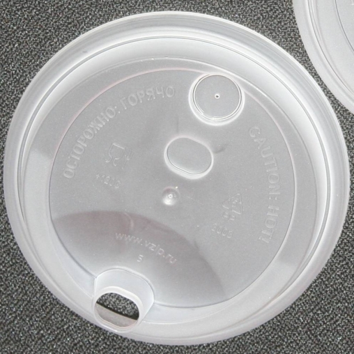 Крышка тип А без заглушки Прозрачная матовая d=90
