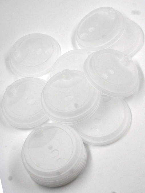 Крышка тип А без заглушки Прозрачная матовая d=90