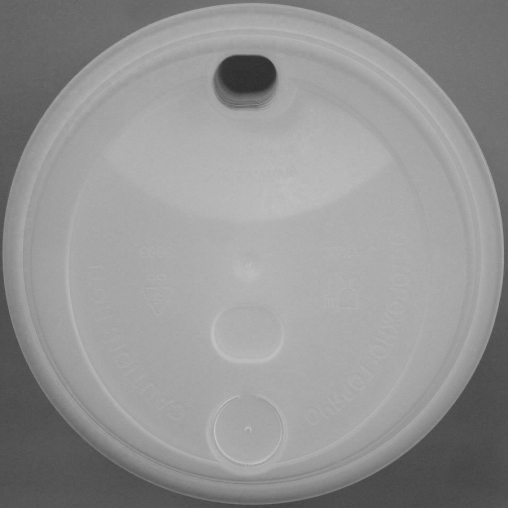 Крышка тип А без заглушки Прозрачная матовая d=90