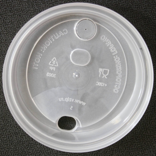 Крышка тип А без заглушки Прозрачная матовая d=90