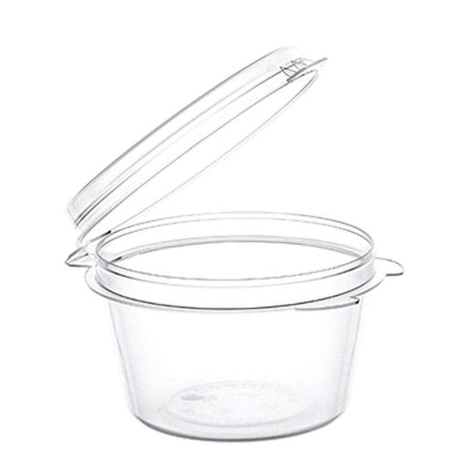 Соусник 30 мл Прозрачный с внешним закрытием и двумя упорами