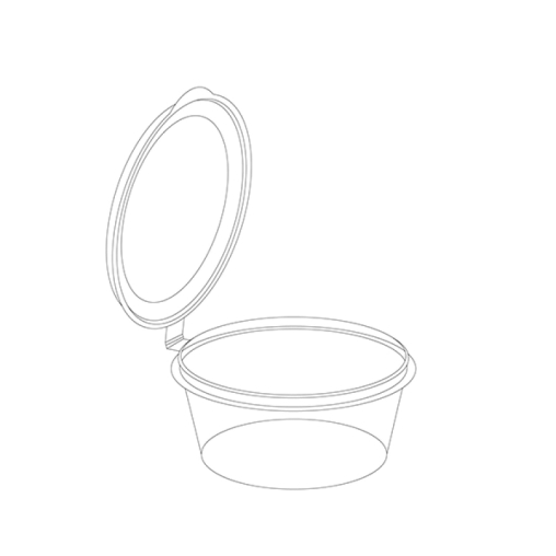 Соусник с верхним закрытием 50 мл Прозрачный