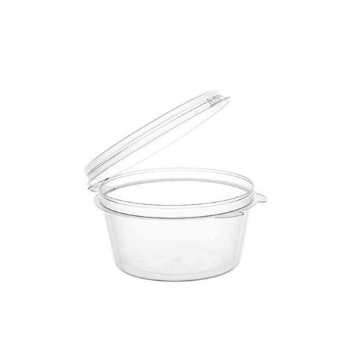 Соусник 50 мл Прозрачный с внешним закрытием и двумя упорами