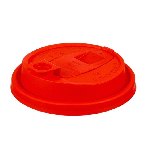 Крышка ВЗЛП тип E с заглушкой питейника d=90 Красная матовая