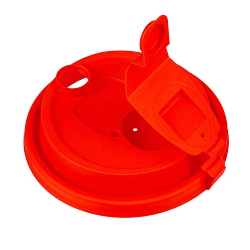 Крышка ВЗЛП тип E с заглушкой питейника d=90 Красная матовая