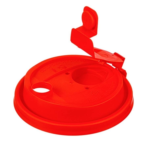 Крышка ВЗЛП тип E с заглушкой питейника d=90 Красная матовая