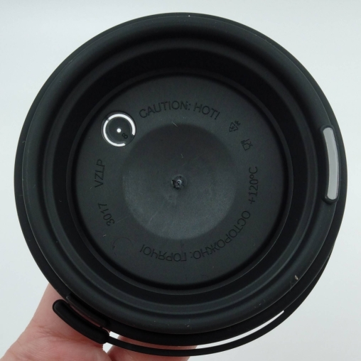 Крышка ВЗЛП тип И с узким питейником и заглушкой Черная d=80