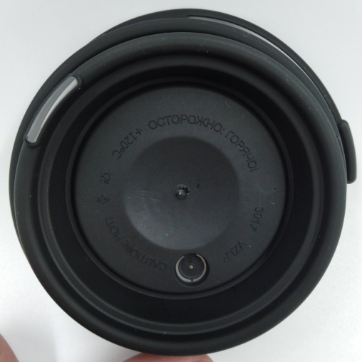 Крышка ВЗЛП тип И с узким питейником и заглушкой Черная d=80