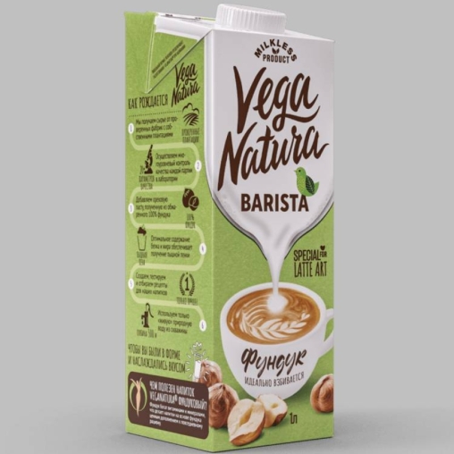 Напиток Vega Natura BARISTA Фундук 2,1% тетрапак с крышкой 1000 мл