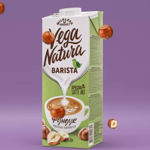 Напиток Vega Natura BARISTA Фундук 2,1% тетрапак с крышкой 1000 мл