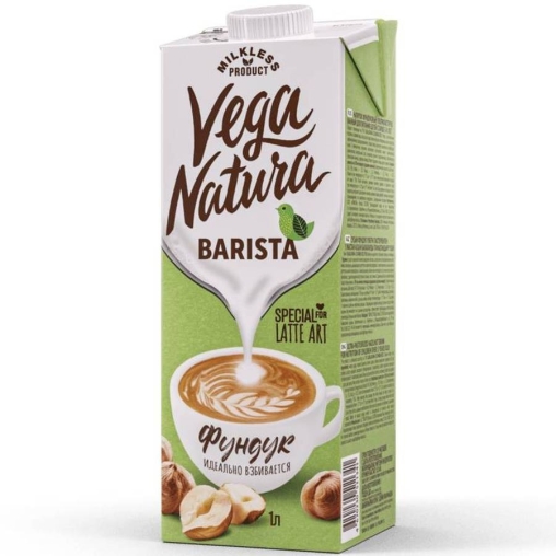 Напиток Vega Natura BARISTA Фундук 2,1% тетрапак с крышкой 1000 мл
