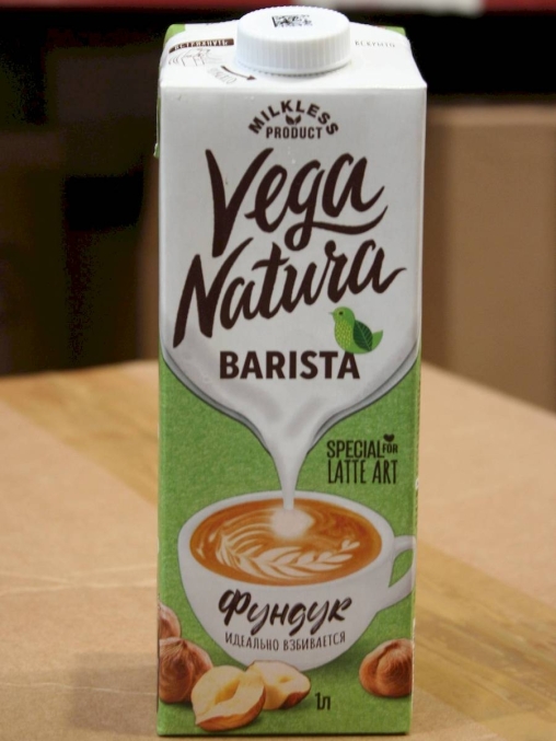 Напиток Vega Natura BARISTA Фундук 2,1% тетрапак с крышкой 1000 мл