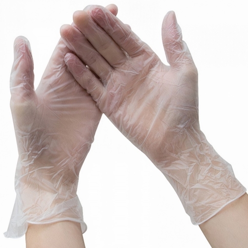 Перчатки For professional неопудренные винил ПРОЗРАЧНЫЕ р. L 100 шт.