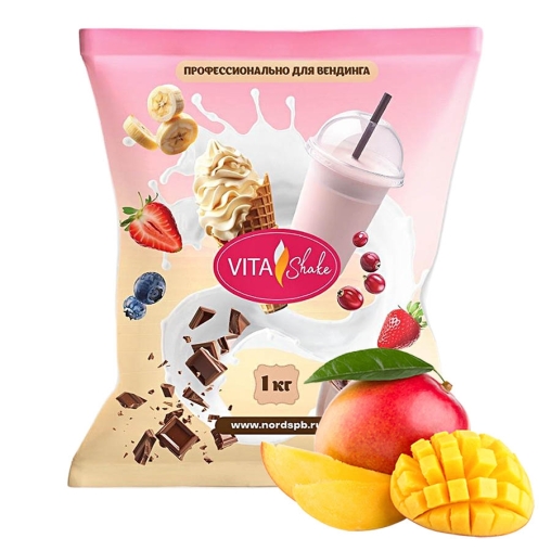 Сухая смесь VITA Shake Премиум МАНГО для молочных коктейлей 1000 г