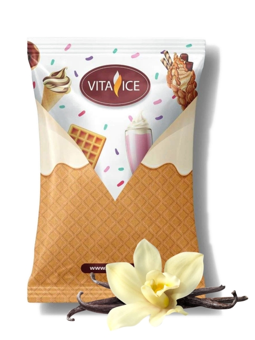 Сухая смесь VITA ICE Премиум СЛИВОЧНАЯ для молочных коктейлей и мягкого мороженого 1000 г