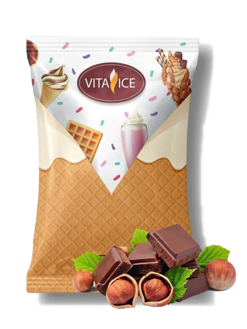 Сухая смесь VITA ICE Премиум ШОКОЛАДНО-ОРЕХОВАЯ для молочных коктейлей и мягкого мороженого 1000 г