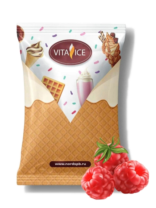 Сухая смесь VITA ICE Премиум МАЛИНА для молочных коктейлей и мягкого мороженого 1000 г