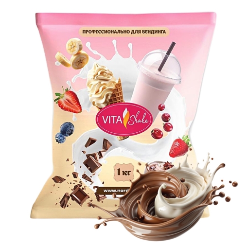 Сухая смесь VITA Shake Премиум КАПУЧИНО для молочных коктейлей 1000 г