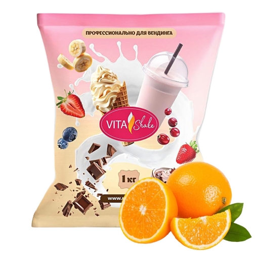 Сухая смесь VITA Shake Премиум Апельсин для молочных коктейлей 1000 г