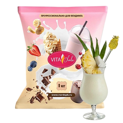 Сухая смесь VITA Shake Премиум Пина Колада для молочных коктейлей 1000 г