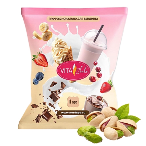 Сухая смесь VITA Shake Премиум ФИСТАШКА для молочных коктейлей 1000 г
