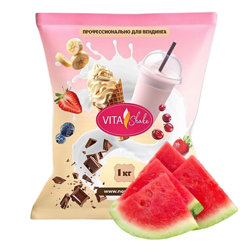 Сухая смесь VITA Shake Премиум АРБУЗ для молочных коктейлей 1000 г