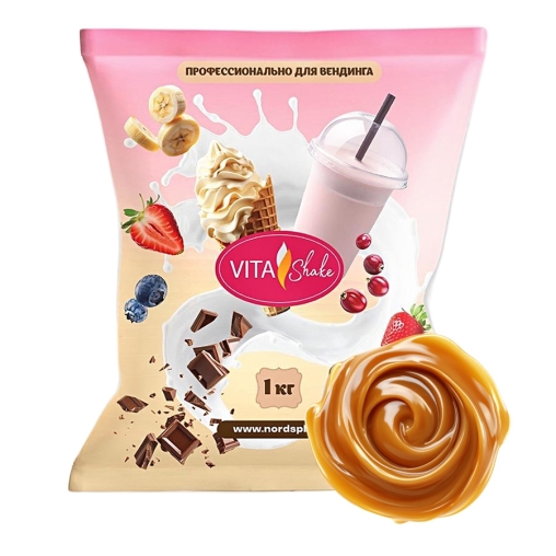 Сухая смесь VITA Shake Премиум Карамель для молочных коктейлей 1000 г