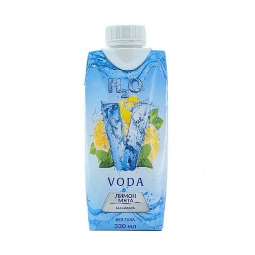 Напиток VODA со вкусом Лимон-мята тетрапак 330 мл