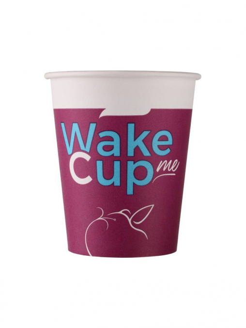 Бумажный стакан Wake Me Cup d=70 165 мл