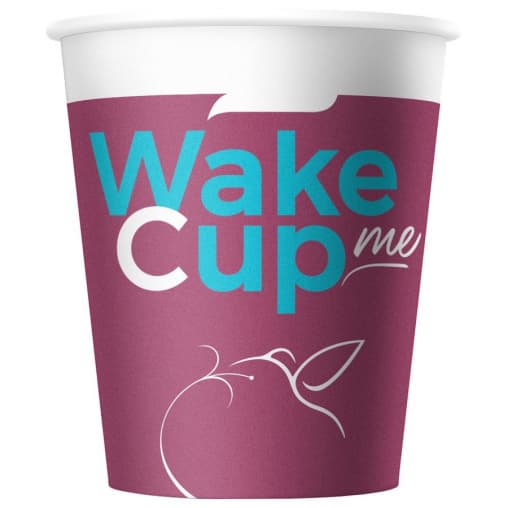 Бумажный стакан Wake Me Cup d=72 180 мл