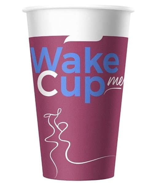 Бумажный стакан Wake Me Cup d=80 300мл
