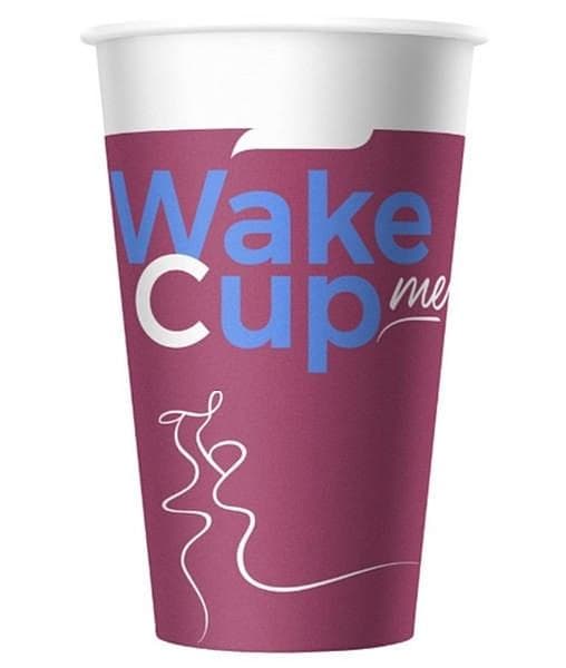 Бумажный стакан Wake Me Cup d=80 300 мл