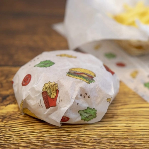 Оберточная бумага ГАМБУРГЕР белая парафинированная в листах 305×305 мм по 500 в пачке