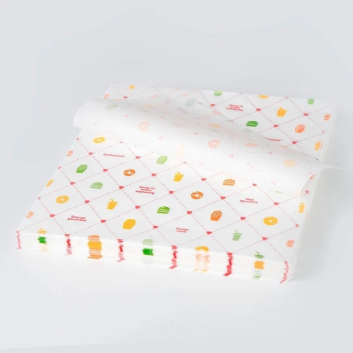 Оберточная бумага СЧАСТЬЕ ЕСТЬ! белая влагопрочная в листах 300×300 мм