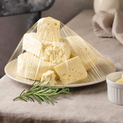 Пищевая полиэтиленовая пленка Десногор 300 мм × 250 м ЖЕЛТАЯ толщиной 6 мкм