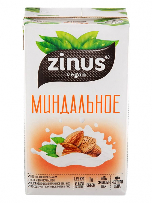 Zinus Миндальное молоко 1000 мл