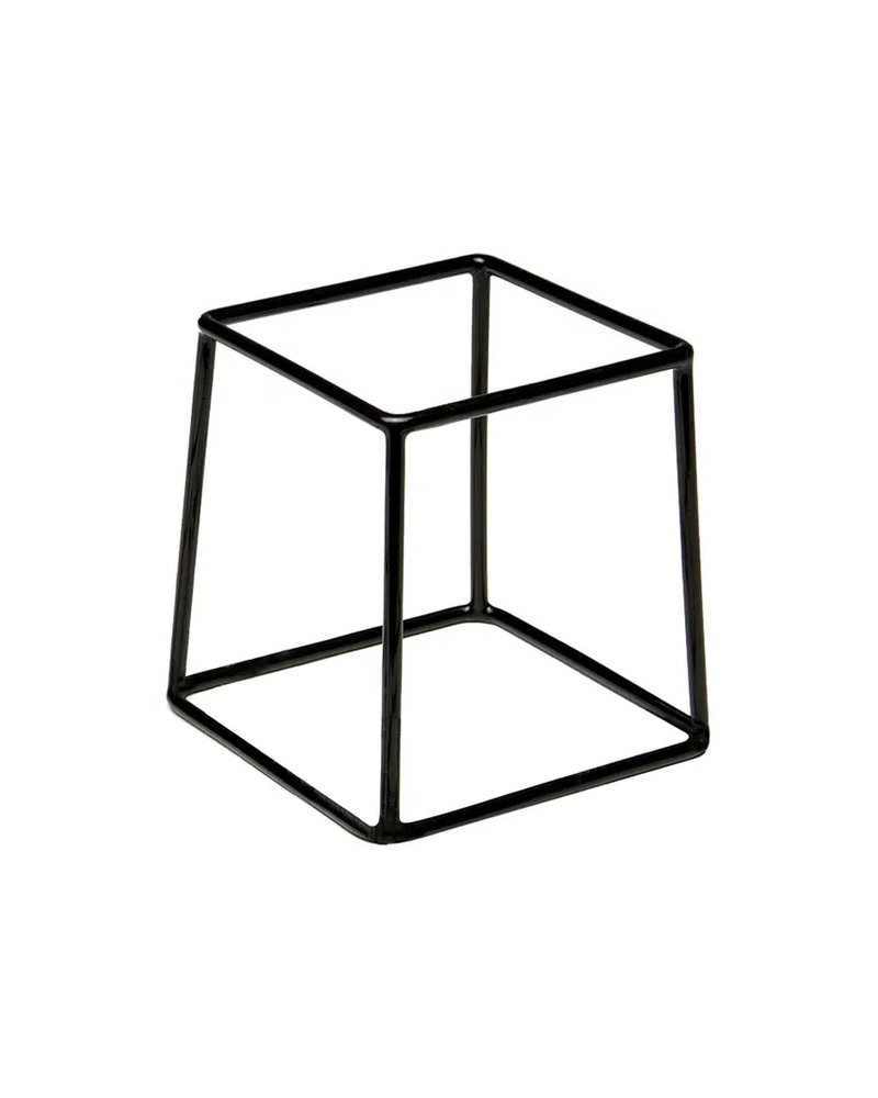 Подставка фуршетная для блюда металл ,H=18,L=18,B=18см черный
