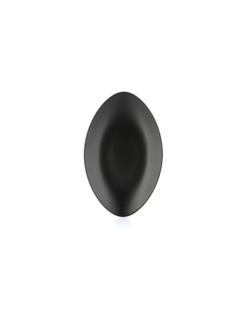 Блюдо «Экинокс» овальное керамика ,H=40,L=350,B=223мм черный