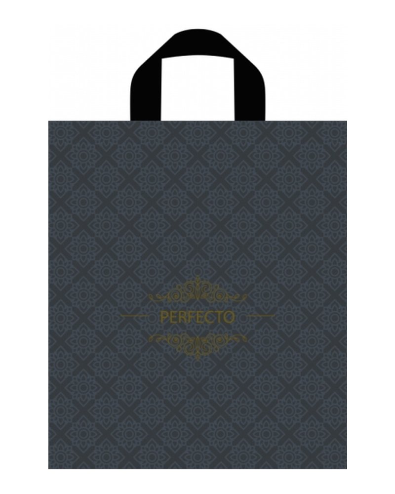 Пакет ПЭ с петлевой ручкой 31x35+3см (95) (Перфекто Грей) Тико (х25/300)
