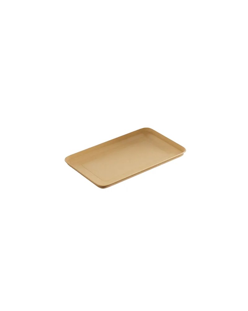 Лоток бумажный OnePlatter для фасовки картон ,H=12,L=225,B=135мм св.корич.