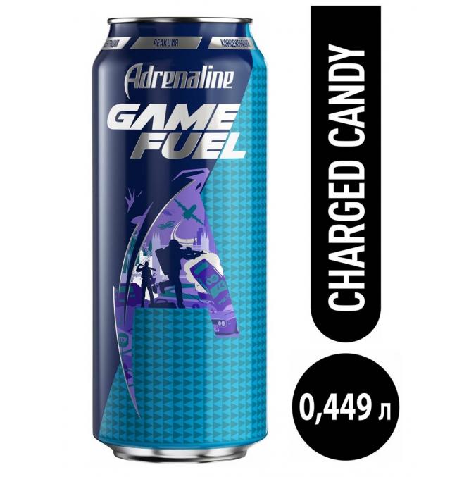 Энергетический напиток Adrenaline Game Fuel Charged Candy 449 мл ж/б