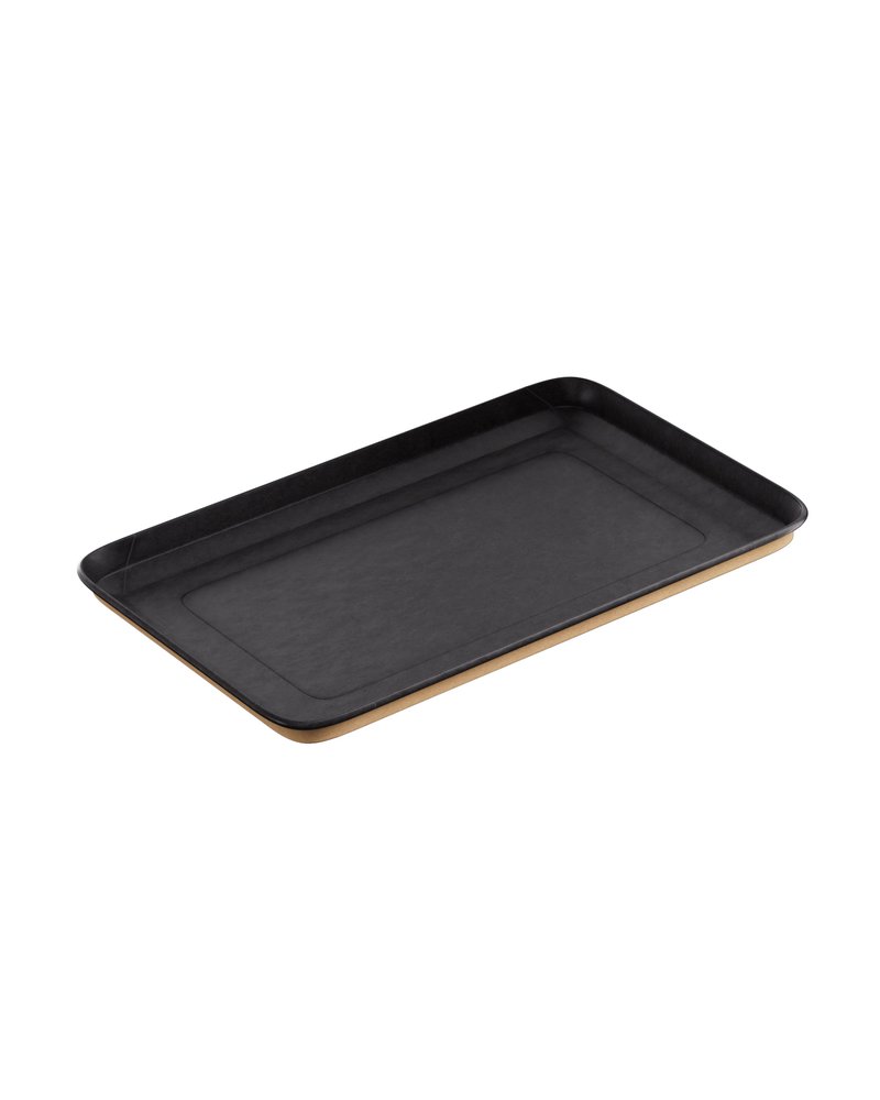 Лоток бумажный 225х135х12мм OnePlatter BLACK цвет черный (х25/550)