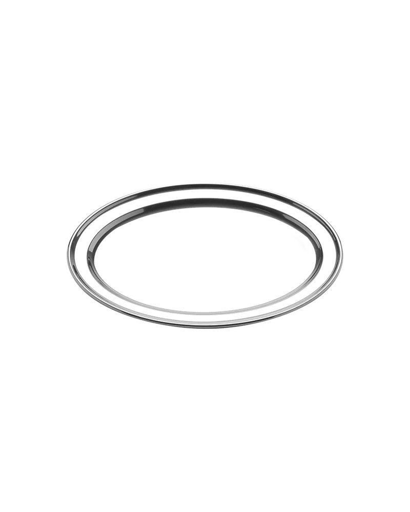 Блюдо овальное сталь ,H=20,L=515,B=300мм металлич.