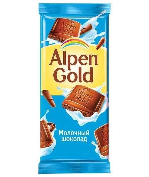 Шоколад Альпен Голд Молочный Alpen Gold 90 г