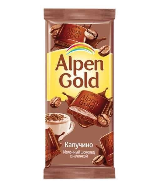 Шоколад Альпен Голд Капучино Alpen Gold 90гр