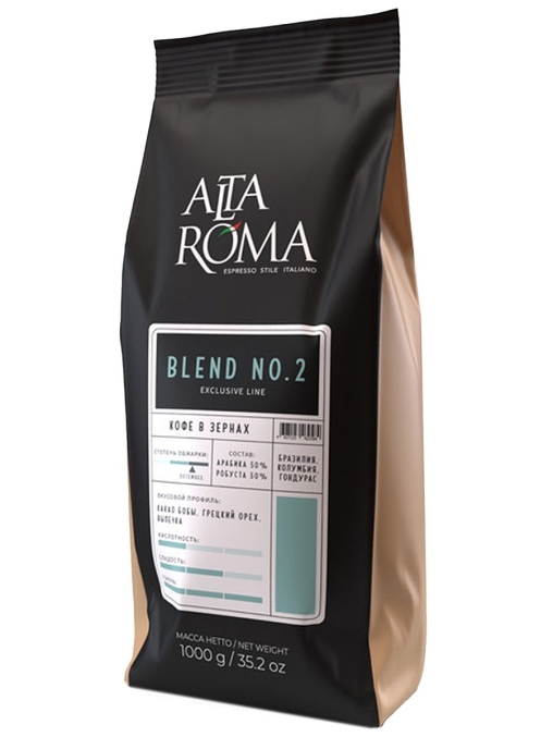 Кофе в зернах AltaRoma BLEND №2 1000 г