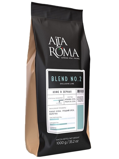 Кофе в зернах AltaRoma BLEND №2 1000 г