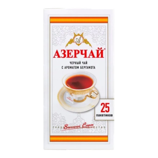 Чай черный Азерчай Бергамот 25 пак. × 1,5 г Чай черный Азерчай Бергамот 25 пак. × 1,5 г