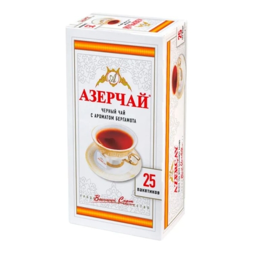 Чай черный Азерчай Бергамот 25 пак. × 1,5 г